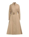 Weekend Max Mara Woman Midi Dress Sand Size 10 Cotton, Polyamide In Beige