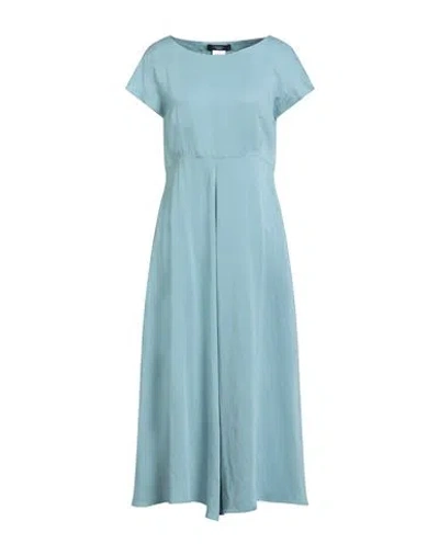 Weekend Max Mara Woman Midi Dress Sky Blue Size 10 Viscose, Linen, Cotton