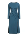 Weekend Max Mara Woman Midi Dress Slate Blue Size Xxl Polyamide, Lyocell, Viscose, Elastane