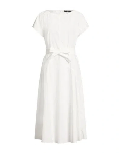 Weekend Max Mara Woman Midi Dress White Size 12 Cotton