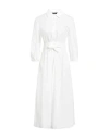 Weekend Max Mara Woman Midi Dress White Size 8 Cotton In White