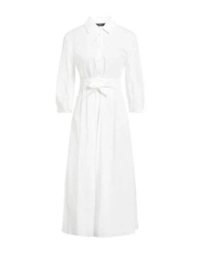 Weekend Max Mara Woman Midi Dress White Size 8 Cotton