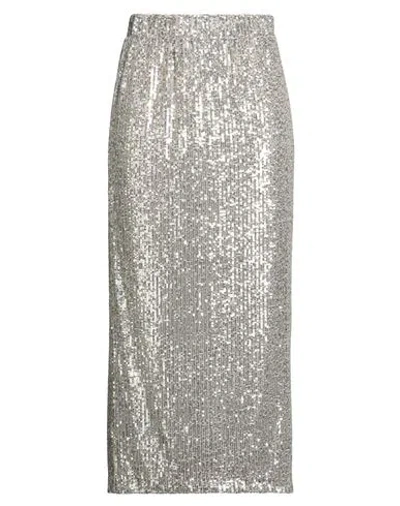 Weekend Max Mara Woman Midi Skirt Beige Size S Polyester, Elastane In Metallic
