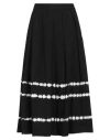Weekend Max Mara Woman Midi Skirt Black Size 10 Cotton