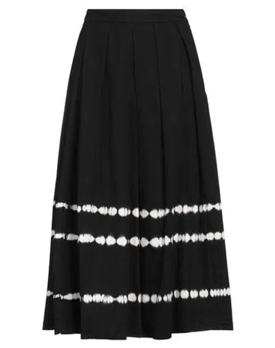 Weekend Max Mara Woman Midi Skirt Black Size 10 Cotton