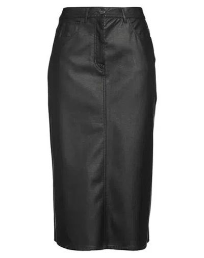 Weekend Max Mara Woman Midi Skirt Black Size 12 Polyester, Polyurethane