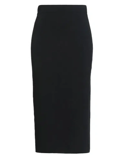 Weekend Max Mara Woman Midi Skirt Black Size L Viscose, Elastane In Multi