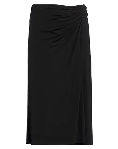 Weekend Max Mara Woman Midi Skirt Black Size Xl Polyamide, Lyocell, Viscose, Elastane