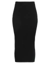 Weekend Max Mara Woman Midi Skirt Black Size Xxl Viscose, Polyester, Polyamide, Elastane In Black