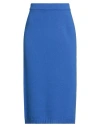 Weekend Max Mara Woman Midi Skirt Blue Size Xs Virgin Wool