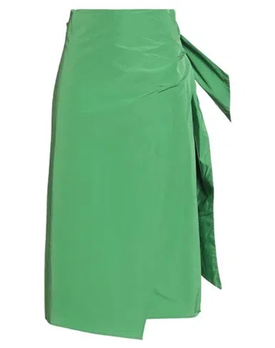 Weekend Max Mara Woman Midi Skirt Green Size 4 Polyester, Cotton