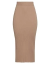 Weekend Max Mara Woman Midi Skirt Light Brown Size Xxl Viscose, Polyester, Polyamide, Elastane