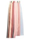Weekend Max Mara Asymmetric Pleated Midi Skirt In Pink