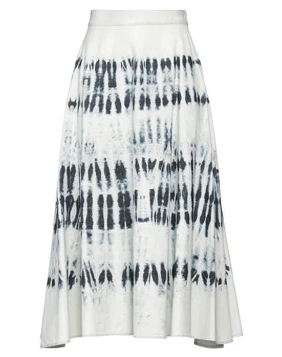 Weekend Max Mara Woman Midi Skirt Sky Blue Size 8 Cotton