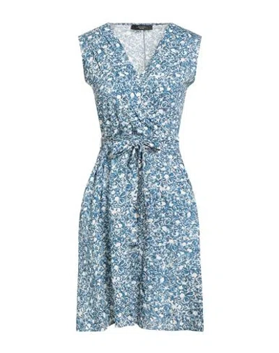 Weekend Max Mara Woman Mini Dress Blue Size L Cotton