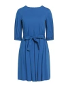 Weekend Max Mara Woman Mini Dress Blue Size M Cotton