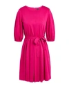 Weekend Max Mara Woman Mini Dress Fuchsia Size Xl Cotton In Pink