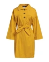 Weekend Max Mara Woman Mini Dress Marigold Size 10 Cotton In Yellow