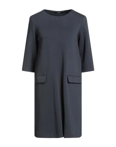 Weekend Max Mara Woman Mini Dress Navy Size Xxl Cotton, Polyester In Blue