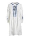 Weekend Max Mara Woman Mini Dress White Size 12 Cotton, Viscose
