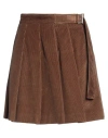 Weekend Max Mara Woman Mini Skirt Light Brown Size 6 Polyester