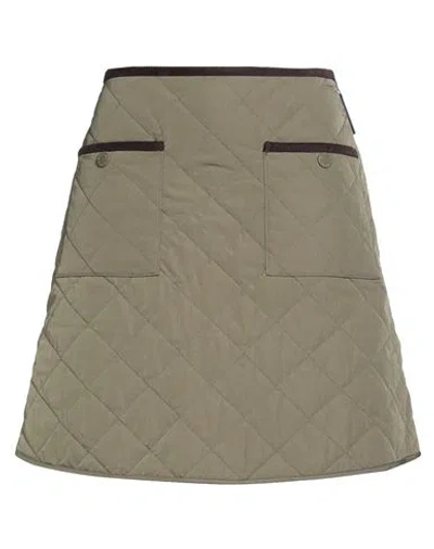 Weekend Max Mara Woman Mini Skirt Military Green Size 8 Polyamide