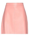 Weekend Max Mara Woman Mini Skirt Pink Size 10 Lambskin In Pink