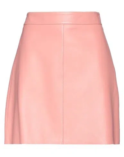 Weekend Max Mara Woman Mini Skirt Pink Size 10 Lambskin