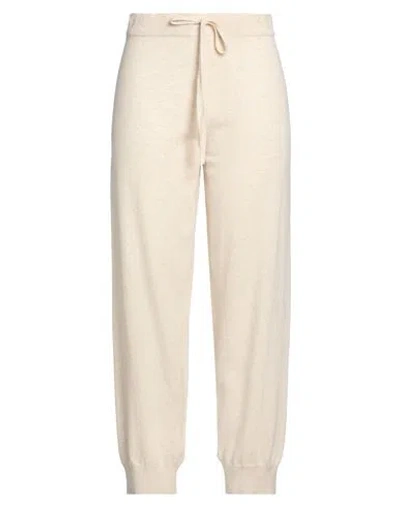 Weekend Max Mara Woman Pants Beige Size L Wool, Polyamide, Viscose, Cashmere