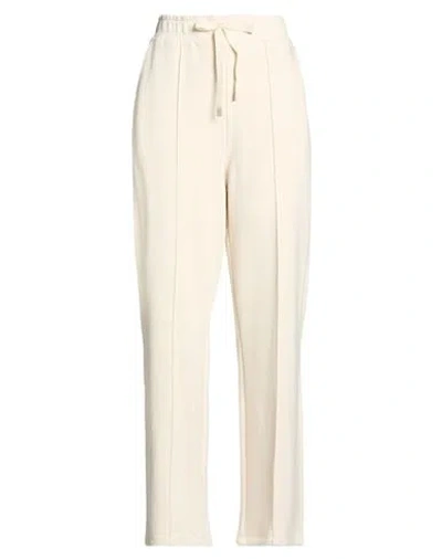 Weekend Max Mara Woman Pants Beige Size Xl Cotton, Polyester In White