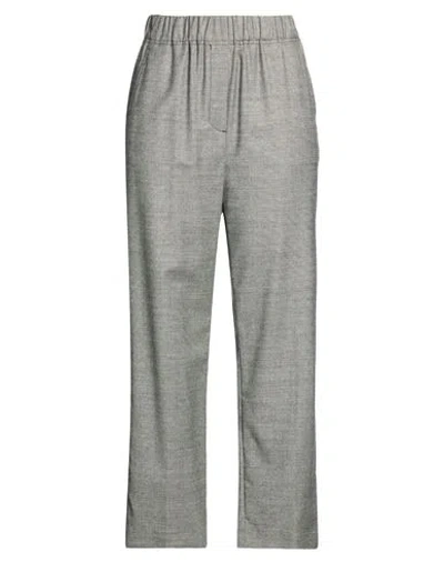 Weekend Max Mara Woman Pants Black Size 14 Virgin Wool, Elastane In Multi