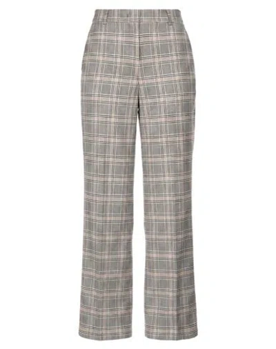 Weekend Max Mara Woman Pants Black Size 16 Virgin Wool In Animal Print