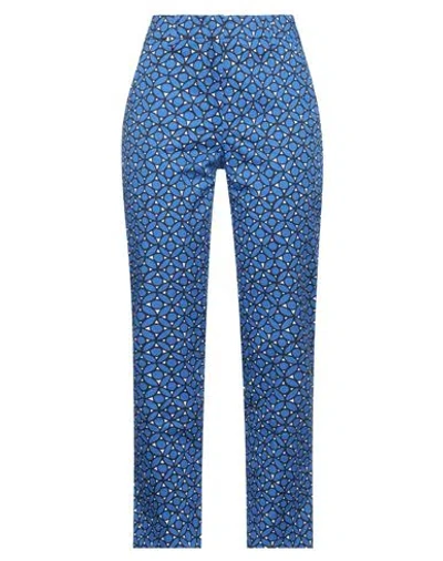 Weekend Max Mara Woman Pants Blue Size 10 Cotton, Elastane