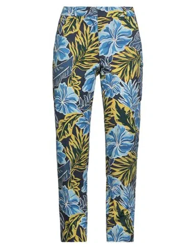 Weekend Max Mara Woman Pants Blue Size 6 Cotton, Elastane