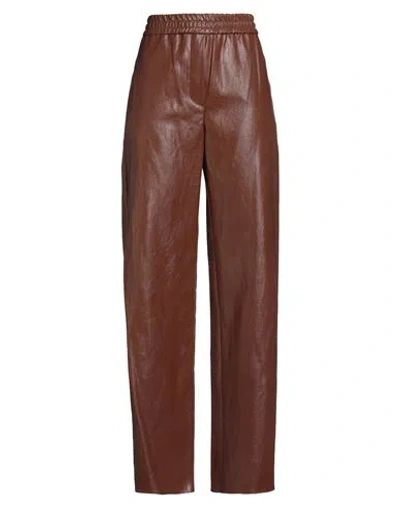 Weekend Max Mara Woman Pants Brown Size 8 Viscose, Polyester, Cotton, Textile Fibers