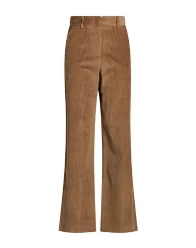 Weekend Max Mara Woman Pants Camel Size 38 Cotton In Beige