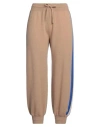 Weekend Max Mara Woman Pants Camel Size Xl Virgin Wool, Polyamide, Elastane In Beige