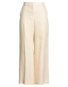 Weekend Max Mara Woman Pants Cream Size 8 Linen In White