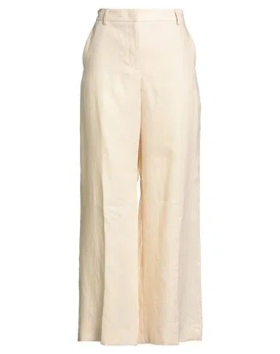 Weekend Max Mara Woman Pants Cream Size 8 Linen In White