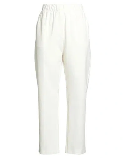 Weekend Max Mara Woman Pants Cream Size L Cotton, Lyocell, Polyester, Elastane