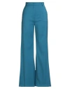 Weekend Max Mara Woman Pants Deep Teal Size 14 Virgin Wool