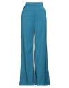 Weekend Max Mara Woman Pants Deep Teal Size 14 Virgin Wool In Blue