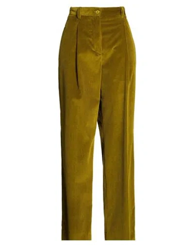 Weekend Max Mara Woman Pants Green Size 10 Cotton