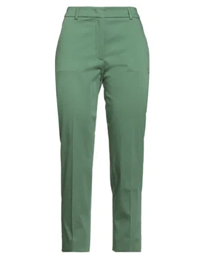 Weekend Max Mara Woman Pants Green Size 14 Cotton, Elastane