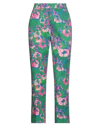 Weekend Max Mara Woman Pants Green Size 6 Cotton, Elastane