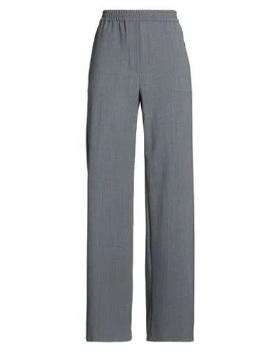 Weekend Max Mara Woman Pants Grey Size 6 Polyester, Virgin Wool, Elastane In Gray