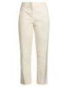 Weekend Max Mara Woman Pants Ivory Size 10 Cotton, Elastane In White