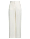 Weekend Max Mara Woman Pants Ivory Size 6 Linen In White