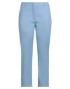 Weekend Max Mara Woman Pants Light Blue Size 10 Cotton, Elastane In Blue
