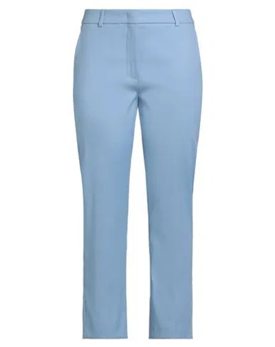 Weekend Max Mara Woman Pants Light Blue Size 10 Cotton, Elastane